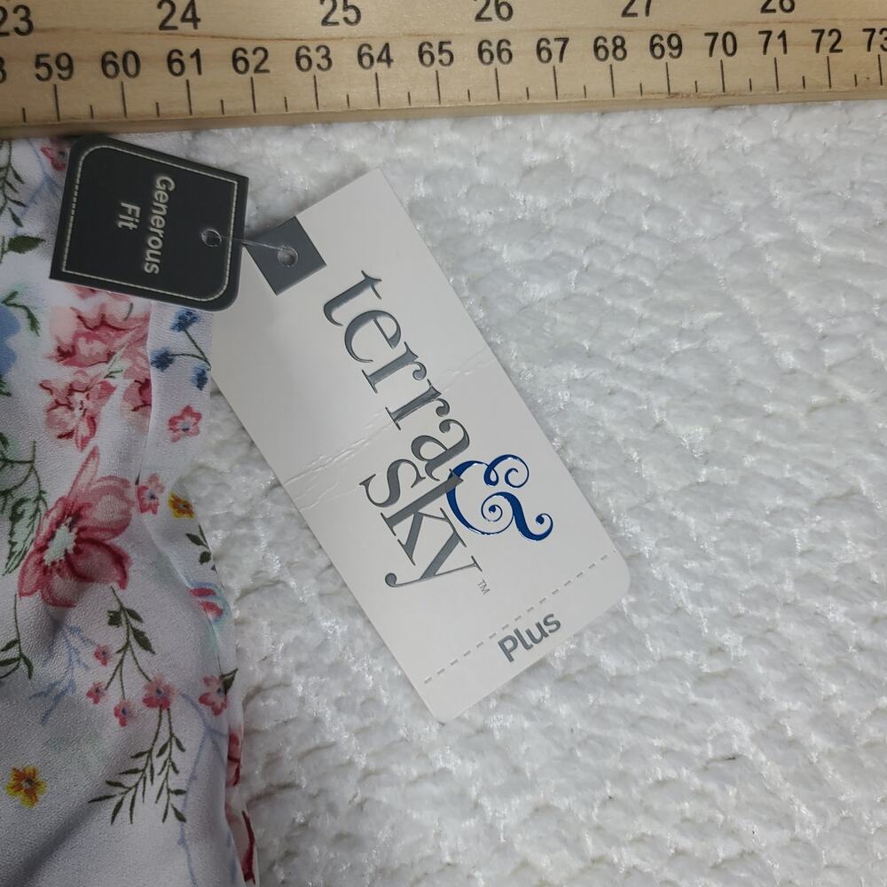 Terra and sky/Sonoma Bundle of 3 Shirts Blue Purple and White Size 1X Vacation - Picture 13 of 16